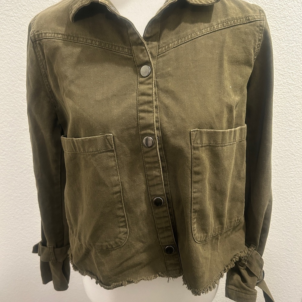 Khaki  Green Women's Utility Jacket